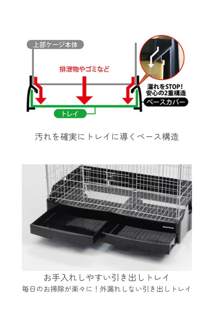イージーホーム 80-ハイ 小動物用ケージ