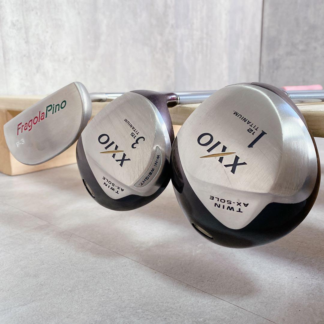 V826 XXIO 他 ゴルフクラブ レディース セット 黒 キャディバッグ