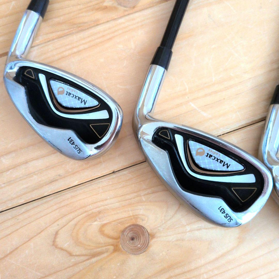 MAXCAT／レディース ゴルフクラブセット クラブ８本＋キャディバッグ／軽量