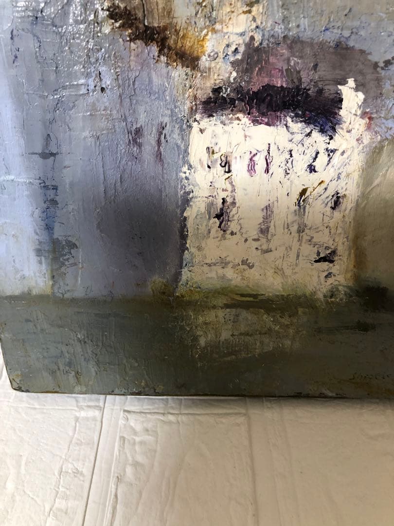 油絵（白い家）Ｆ2