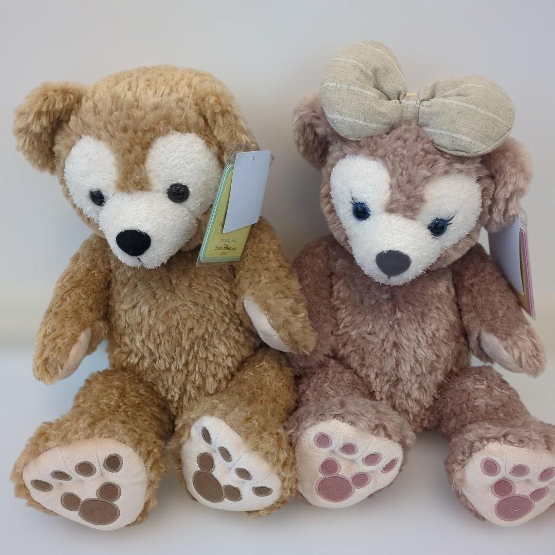 新品タグ付き　ダッフィーとシェリーメイ ぬいぐるみ　２体セット　ディズニー