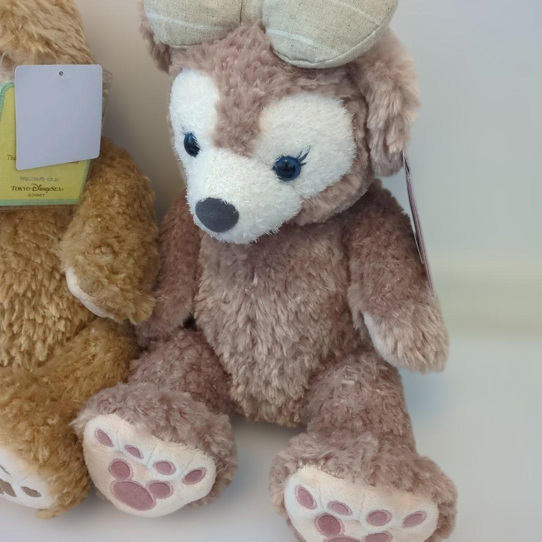 新品タグ付き　ダッフィーとシェリーメイ ぬいぐるみ　２体セット　ディズニー