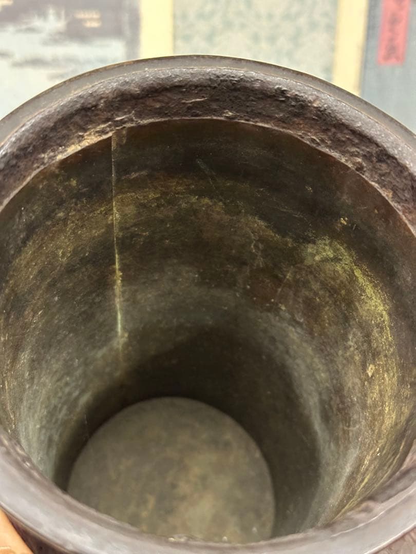 香爐？ 置物 銅器 宣德年製在銘 中國古美術