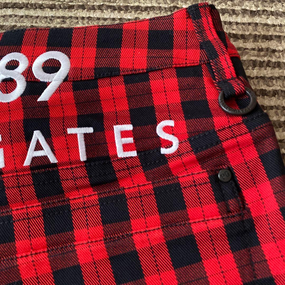 新品タグ付き　パーリゲイツ　ショートパンツ　レディース　Sゴルフウェア チェック