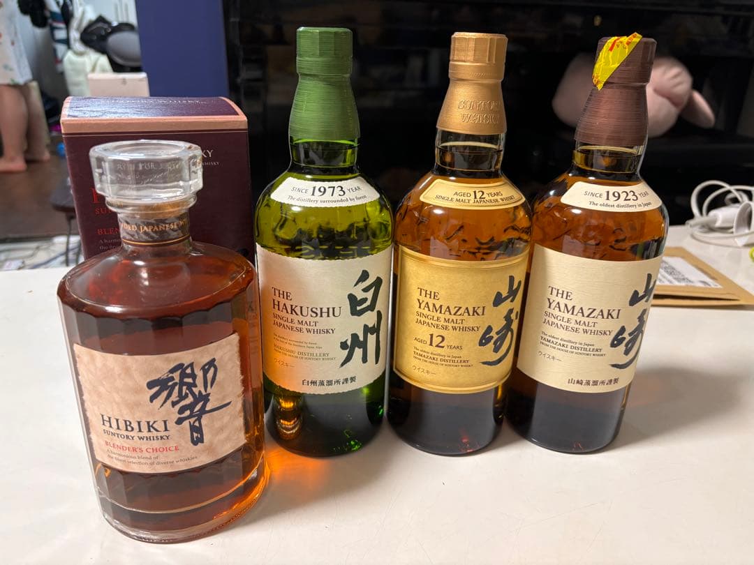 Hibiki, Hakushu, Yamazaki 響、白州、山崎、山崎12年
