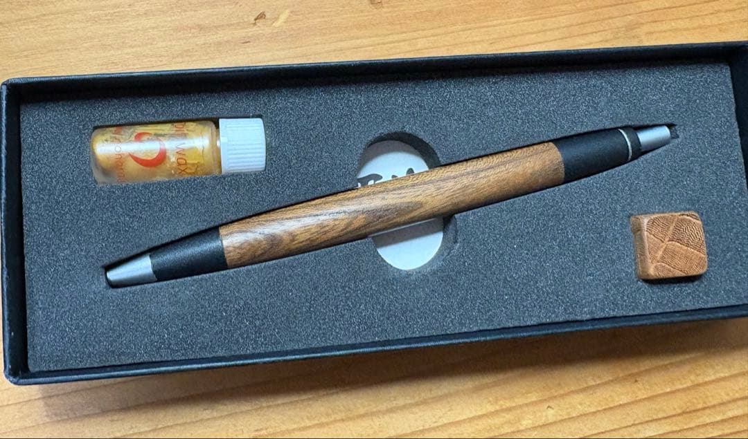 ち*こ様 野原工芸　欅 シャーペン　旧型　シルバー