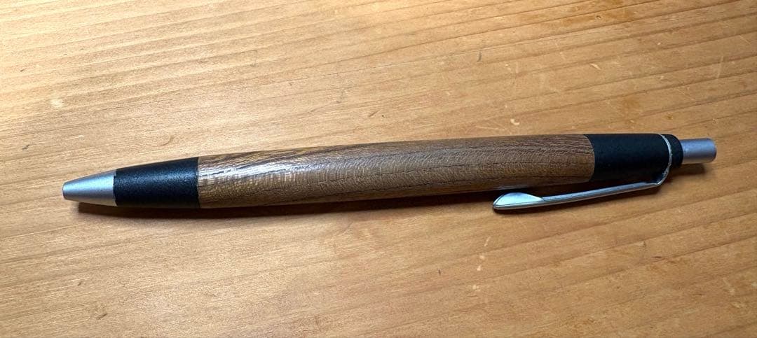 ち*こ様 野原工芸　欅 シャーペン　旧型　シルバー