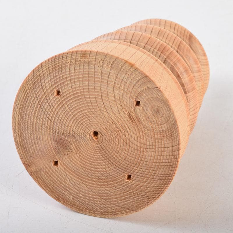 仏教美術　木彫　東大寺古材　百萬塔　在銘　共箱　V　8776