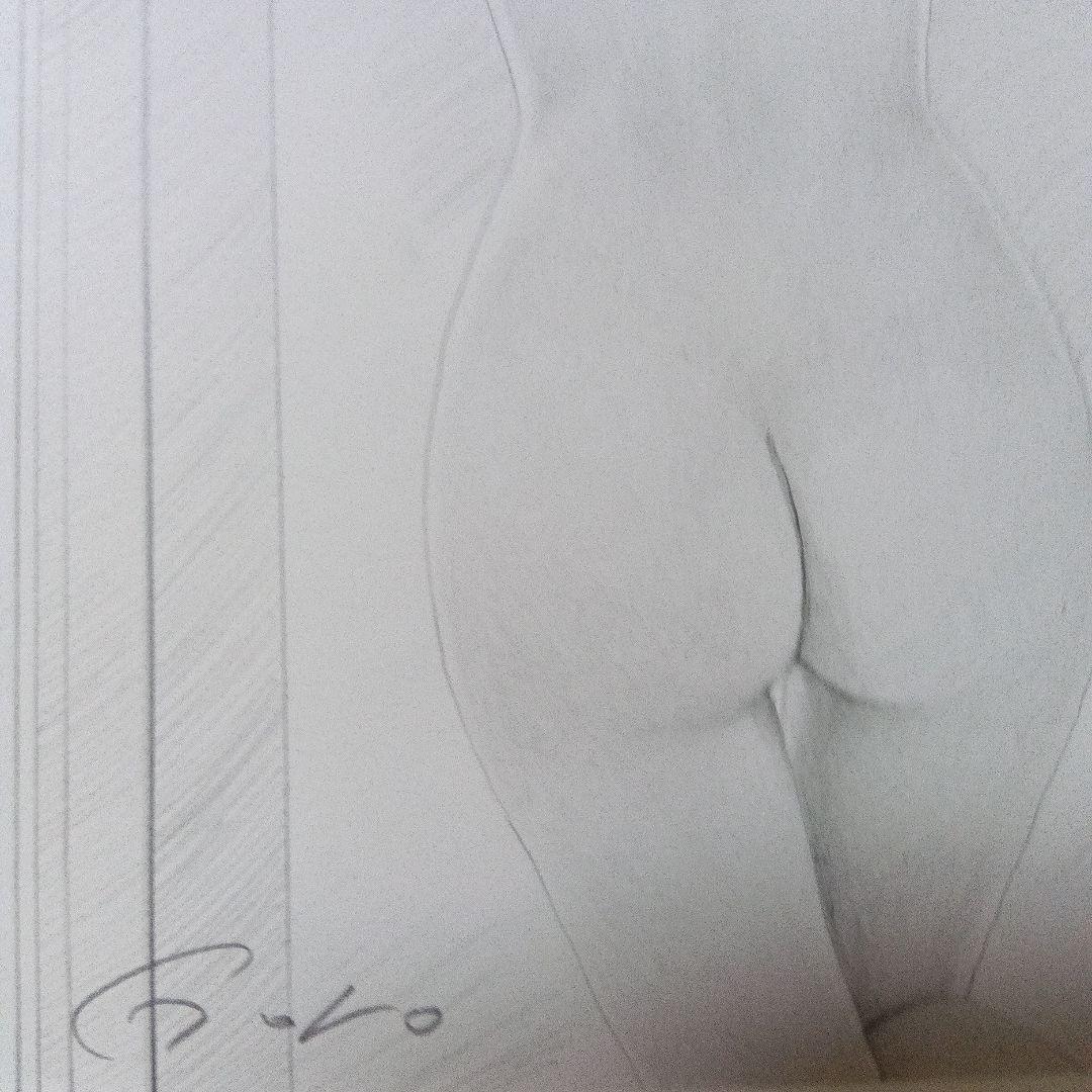 最終値下げ！石川吾郎★「タイトル不明」★貴重な原画★世界で1枚のみ★裸婦・鉛筆画