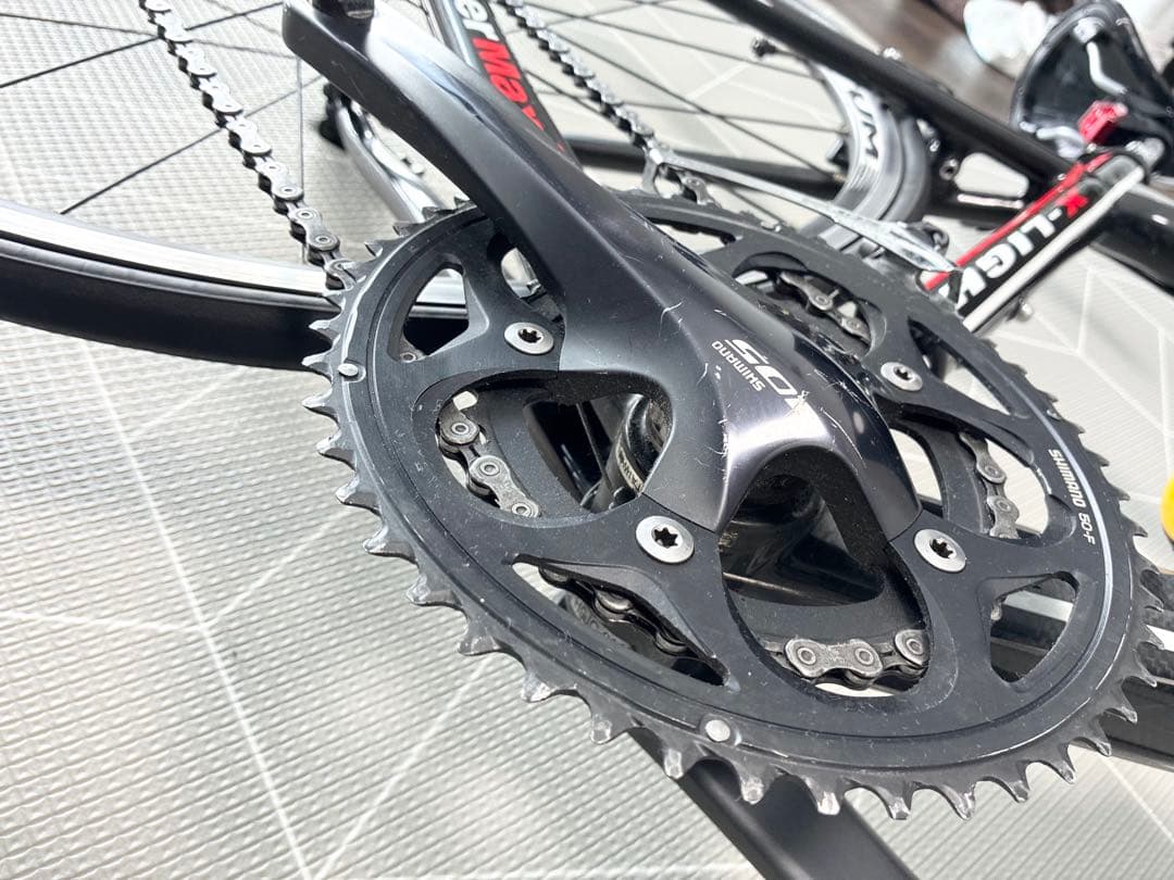 InterMax ロードバイク カーボンフレーム　黒/赤