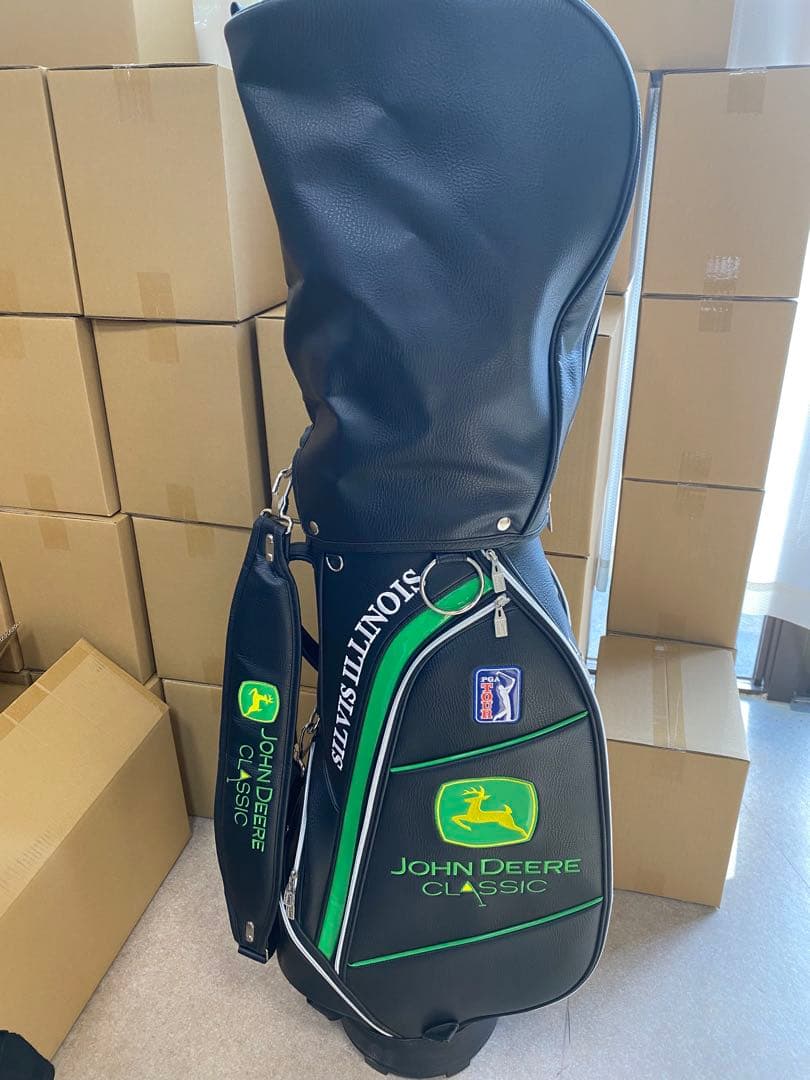 ジョンディア キャディバッグ 黒/緑 FedExCup