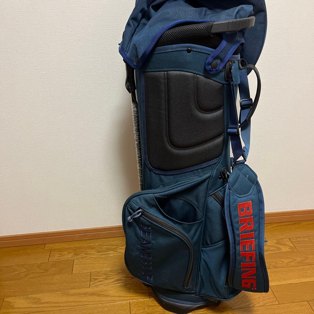 BRIEFING ネイビー ゴルフバッグ(BEAMSGOLFとコラボ)