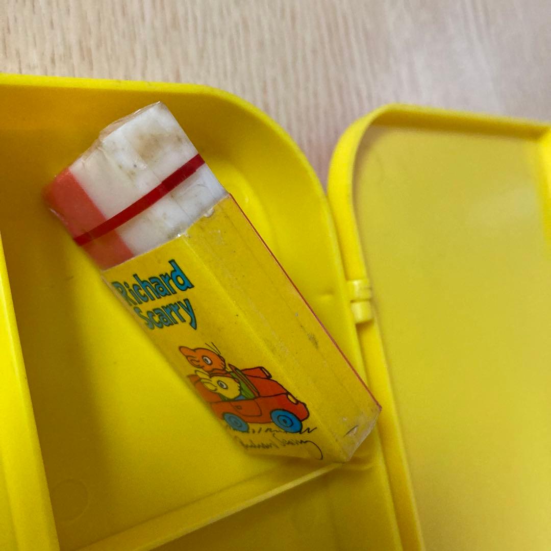 昭和レトロ サンリオ リチャード スキャーリースクールバス型筆入
