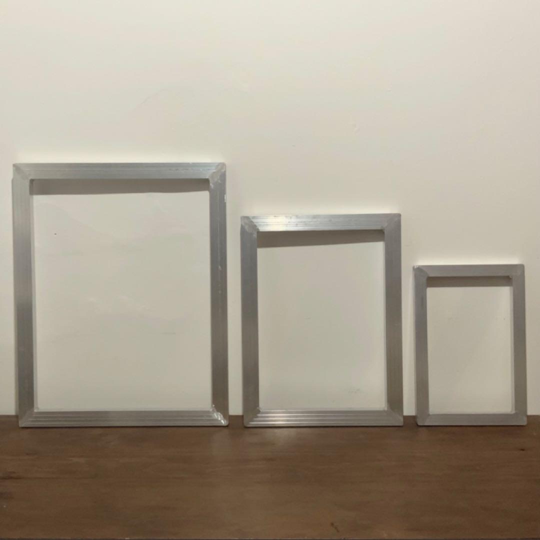 ◆未使用◆シルクスクリーン アルミ枠・アルミフレーム2サイズ10個セット