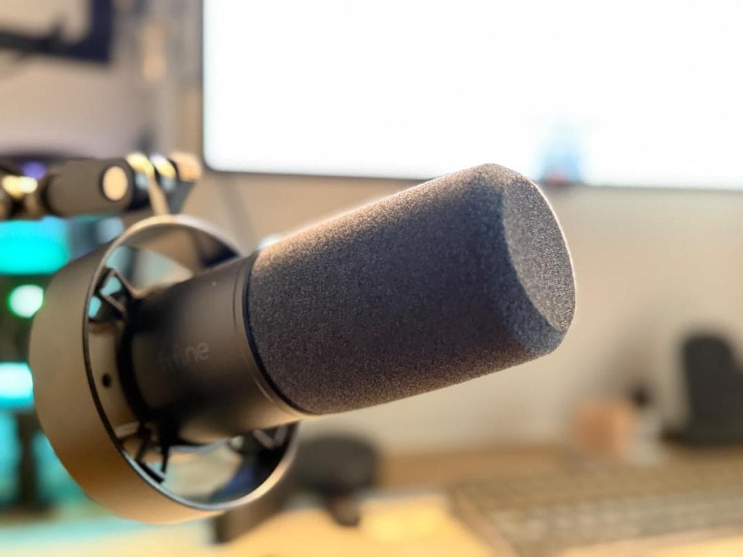 FIFINE ダイナミックマイク USB/XLRマイク PC セット 単一指向m