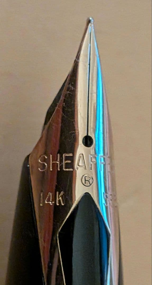 SHEAFFER 万年筆585 黒 14Kペン先　おまけ付