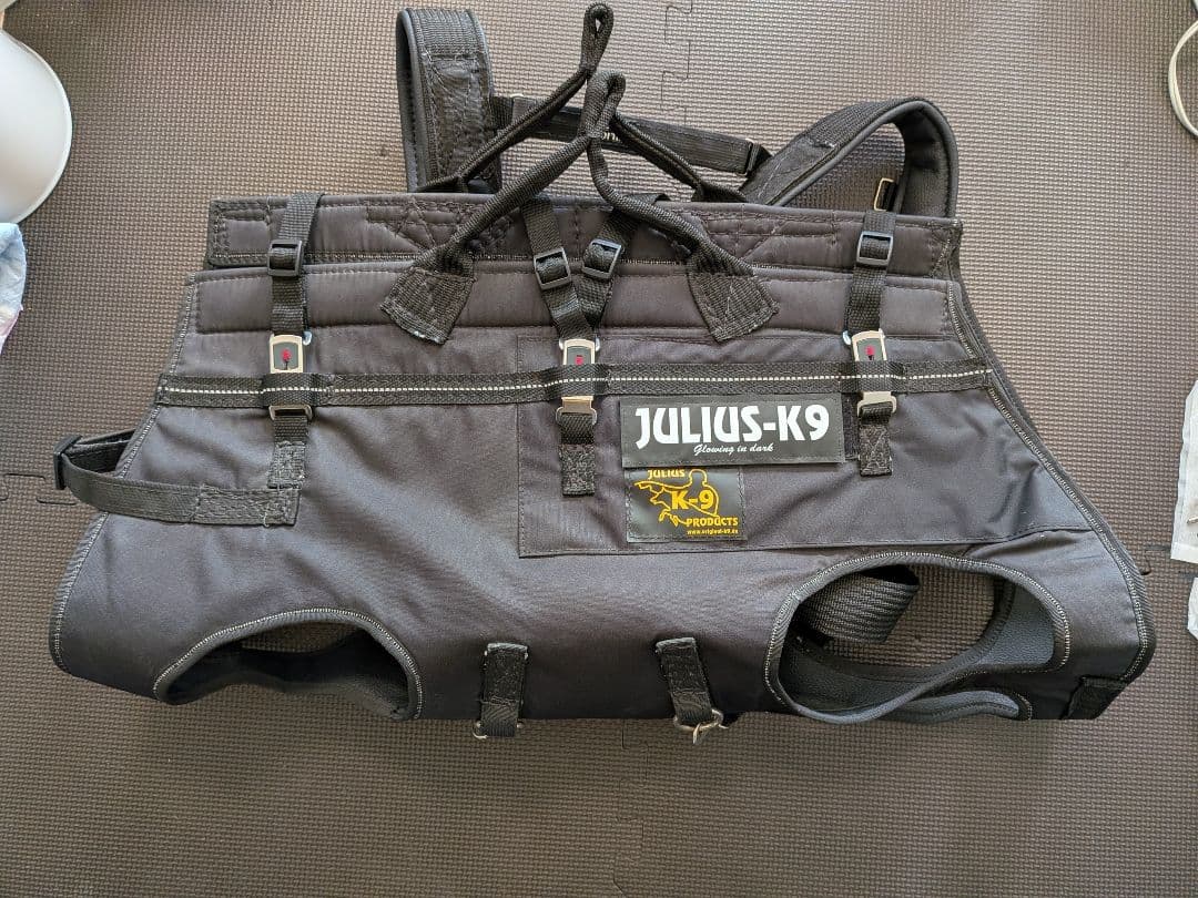 JULIUS-K9 降下用ハーネス　災害時に大型犬を背中に担いで運べますサイズL