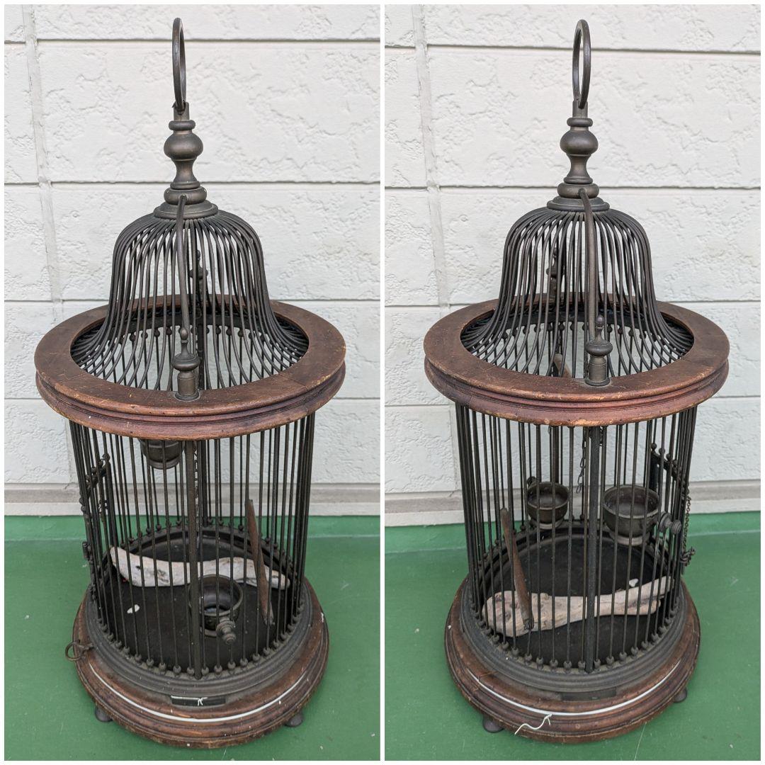 あ*ろ様 最終値下げ！アンティーク 鳥かご 籠 カゴ 鳥小屋 バードケージ 中古