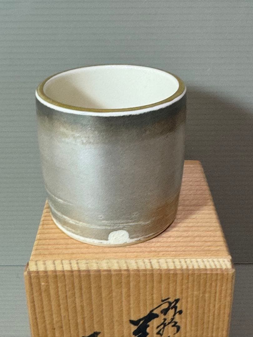 2773 平安桐鳳　銀彩松文　蓋置　未使用