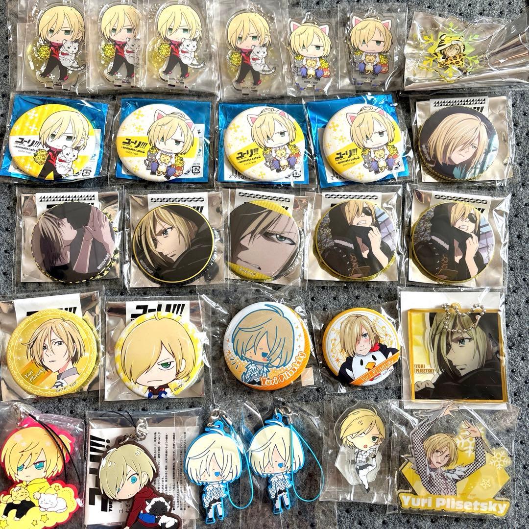 ユーリ on ICE!!! ユーリ 缶バッジ ラバスト アクスタ 28点セット