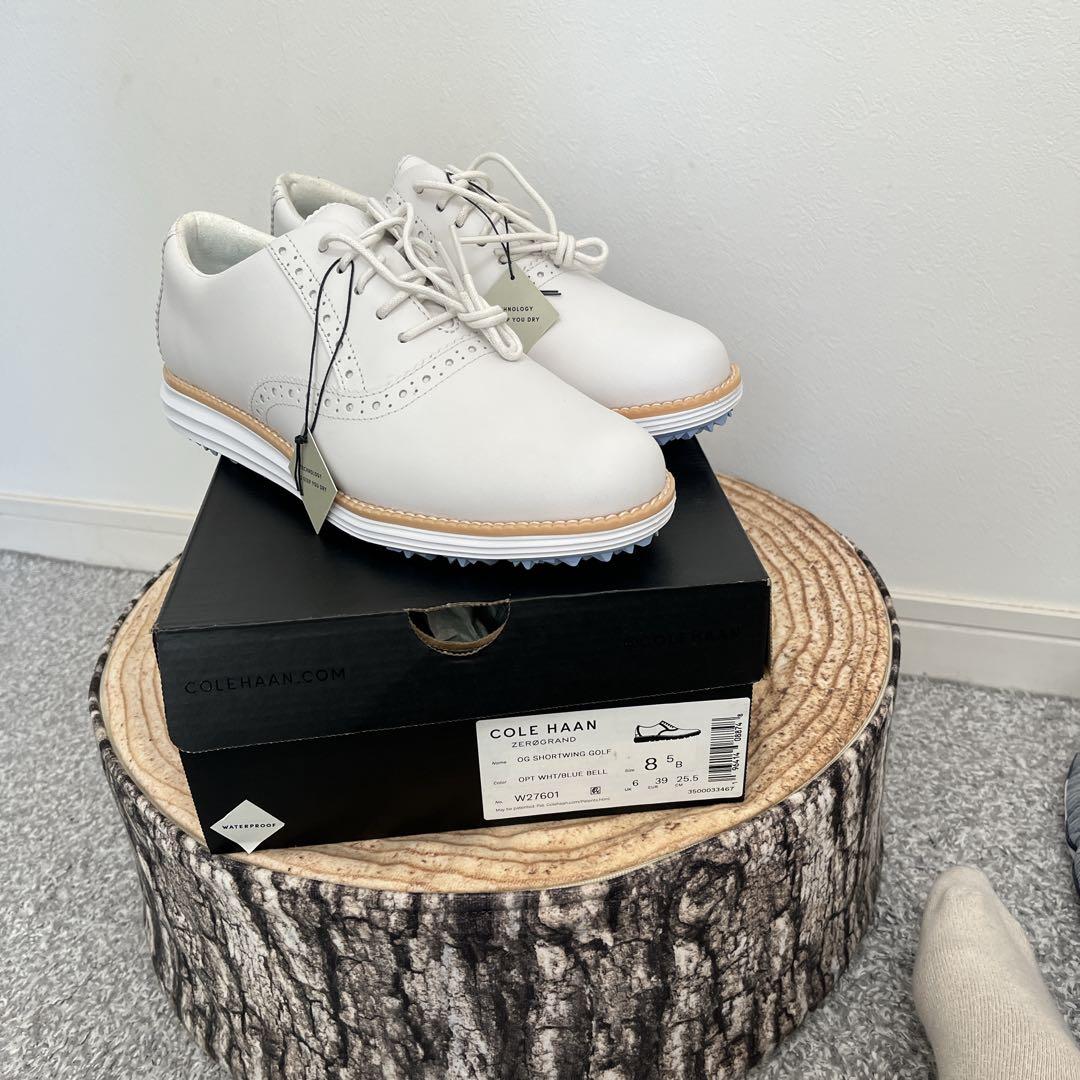 【新品】COLE HAAN ゴルフシューズ サイズ8 ホワイト
