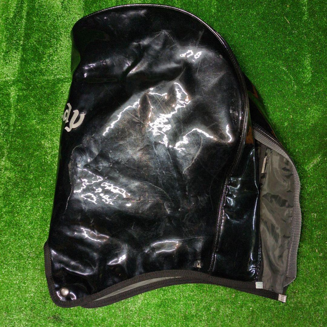 キャロウェイ　キャディバッグ　エナメル生地　ブラック　6分割　メンズ