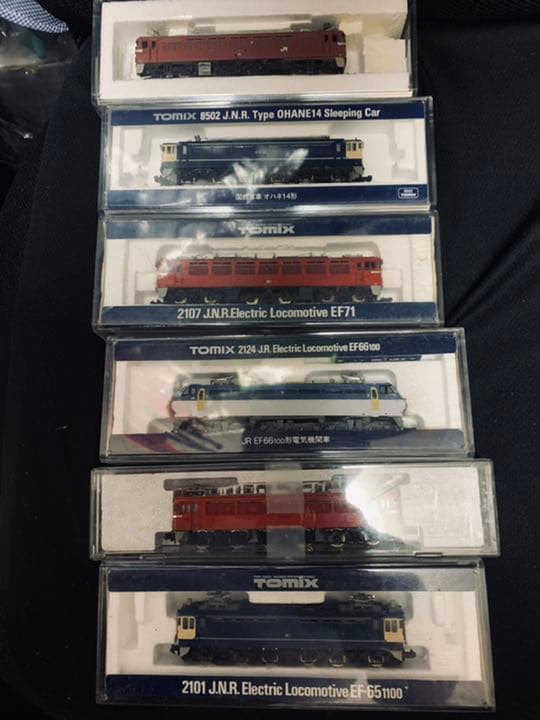 Nゲージセット　電気機関車6両　ジャンク車両つき