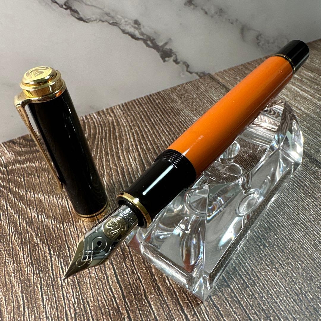 【美品】PelikanペリカンM800 バーントオレンジ　限定モデル　字幅EF