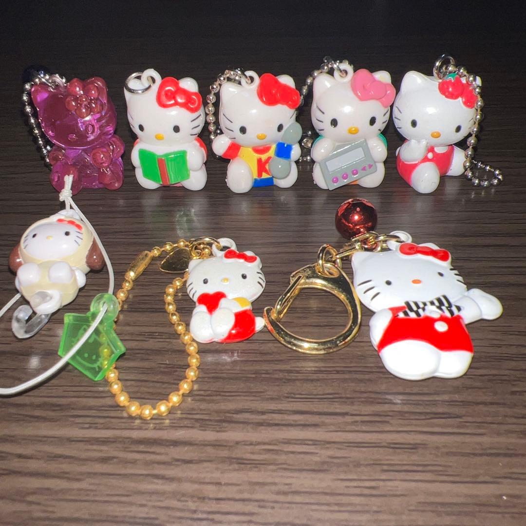平成レトロ　当時もの　ハローキティ 　キーホルダー　16個セット