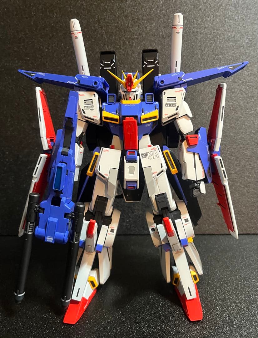 MG ZZガンダム ver.ka 全塗装 完成品 ガンプラ 強化型拡張パーツ
