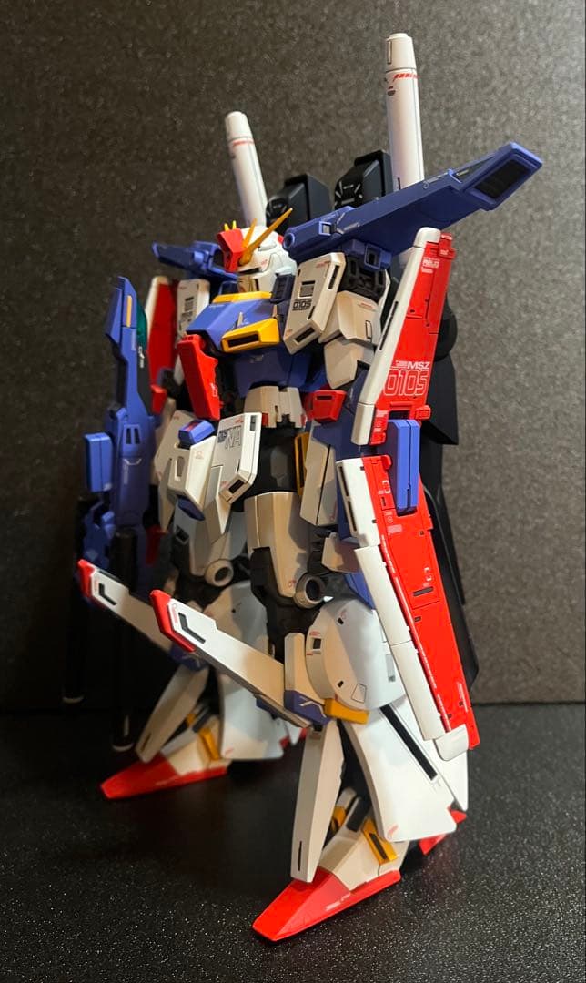 MG ZZガンダム ver.ka 全塗装 完成品 ガンプラ 強化型拡張パーツ