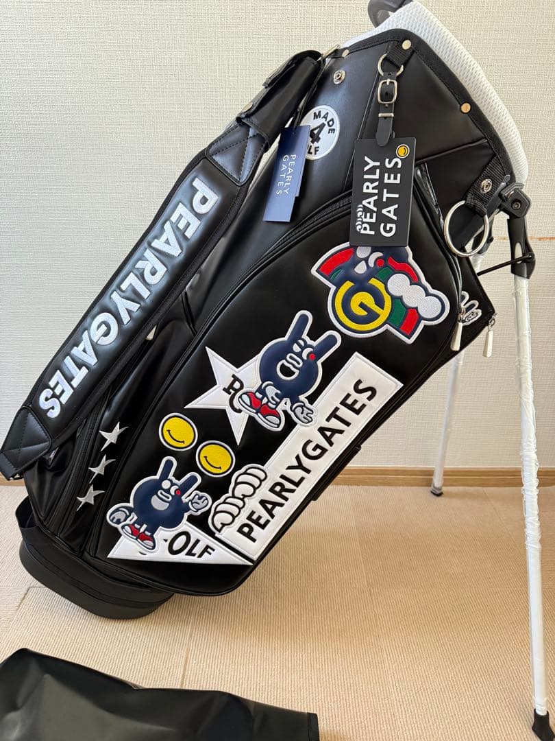 即日発送PEARLY GATES PG キャディバッグ ブラック スタンドタイプ
