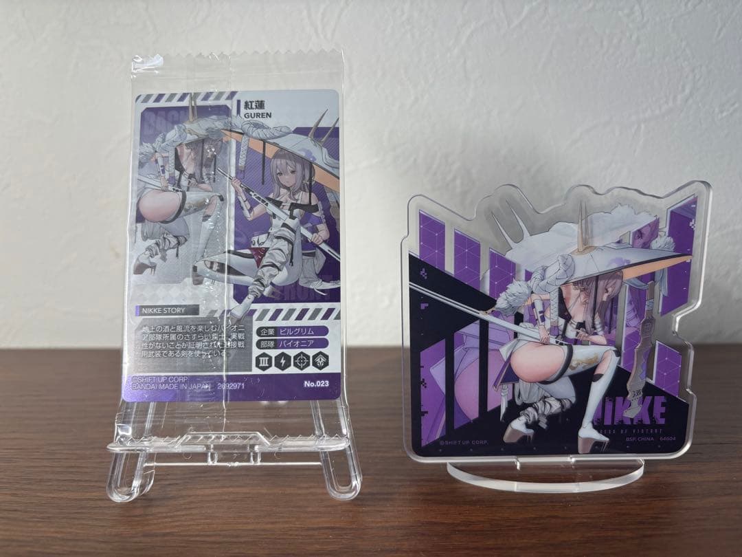 1番くじ 勝利の女神NIKKE 紅蓮 フィギュア＆アクスタ.カードセット