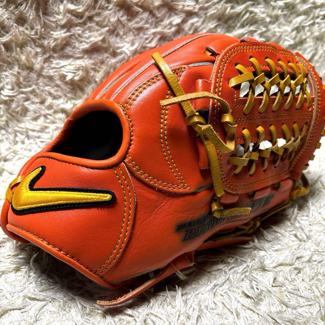 NIKE DIAMOND READY GATE 野球 グローブ 軟式 オレンジ