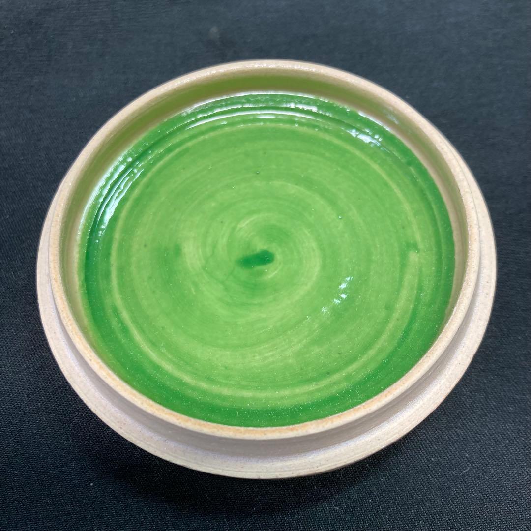 【新品未使用】雲林院寶山 香合 平安造 青海波図