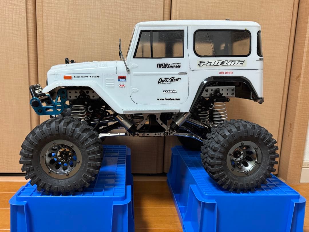 タミヤ CR01 プロポ3PMセット アルミパーツ多数 社外アルミフレーム付属