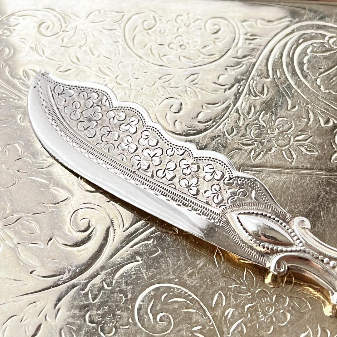 【William Davenport】【白蝶貝 / 純銀】バターナイフ