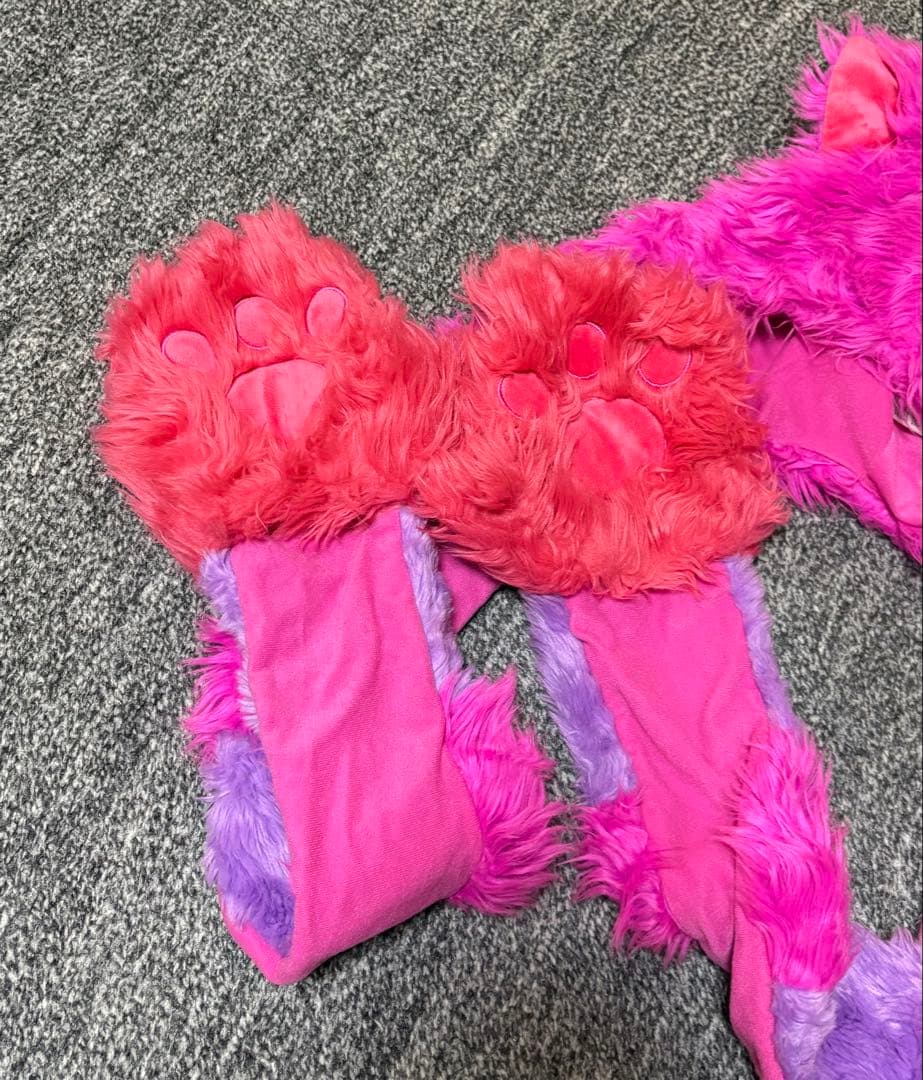 ディズニー　レア　チェシャ猫　ファンキャップ　マフラーキャップ　防寒