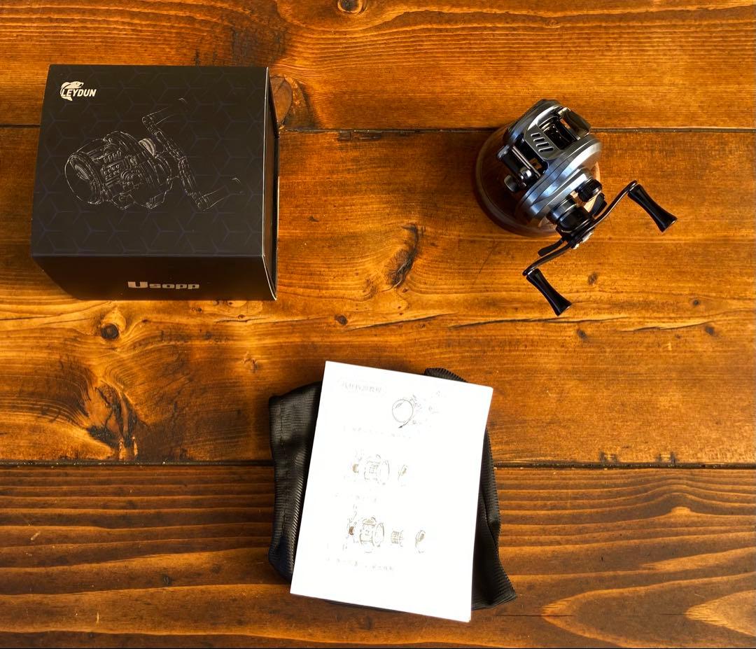 ベイトフィネス　丸型　ベイトリール　渓流釣り　バス釣り　30φ レフトハンドル