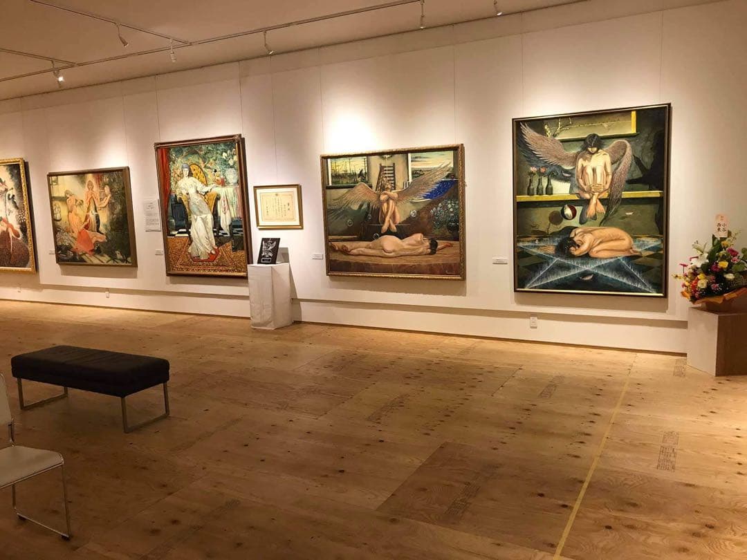 田村誠司 油彩画 「 砕波」本額録付き