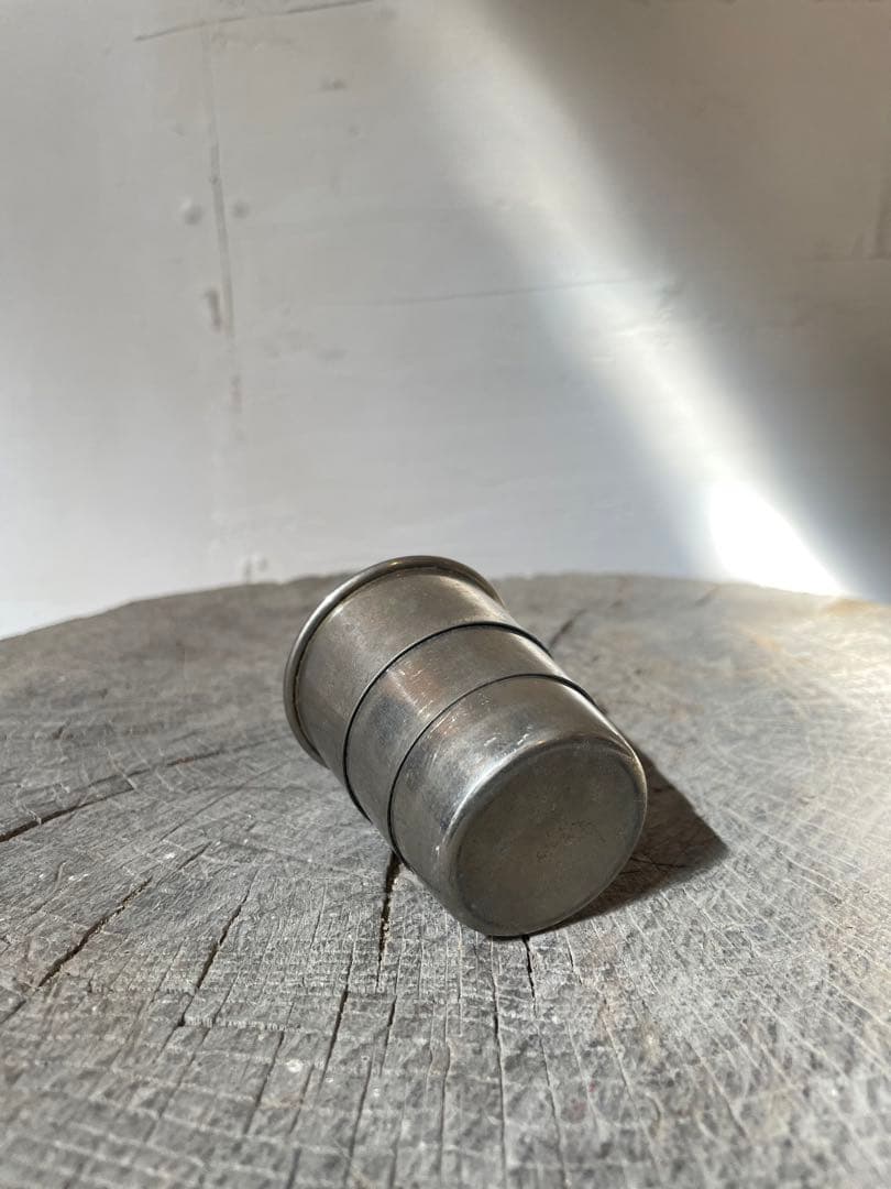 携行カップ マイカップ 折畳み 収納 コップ アンティーク 古道具