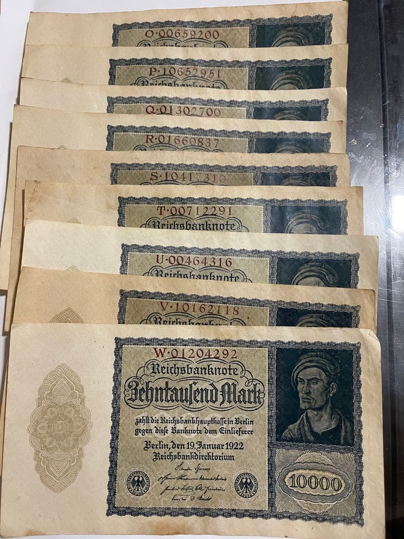 値引き可能　1922年発行 10000マルク 旧貨幣