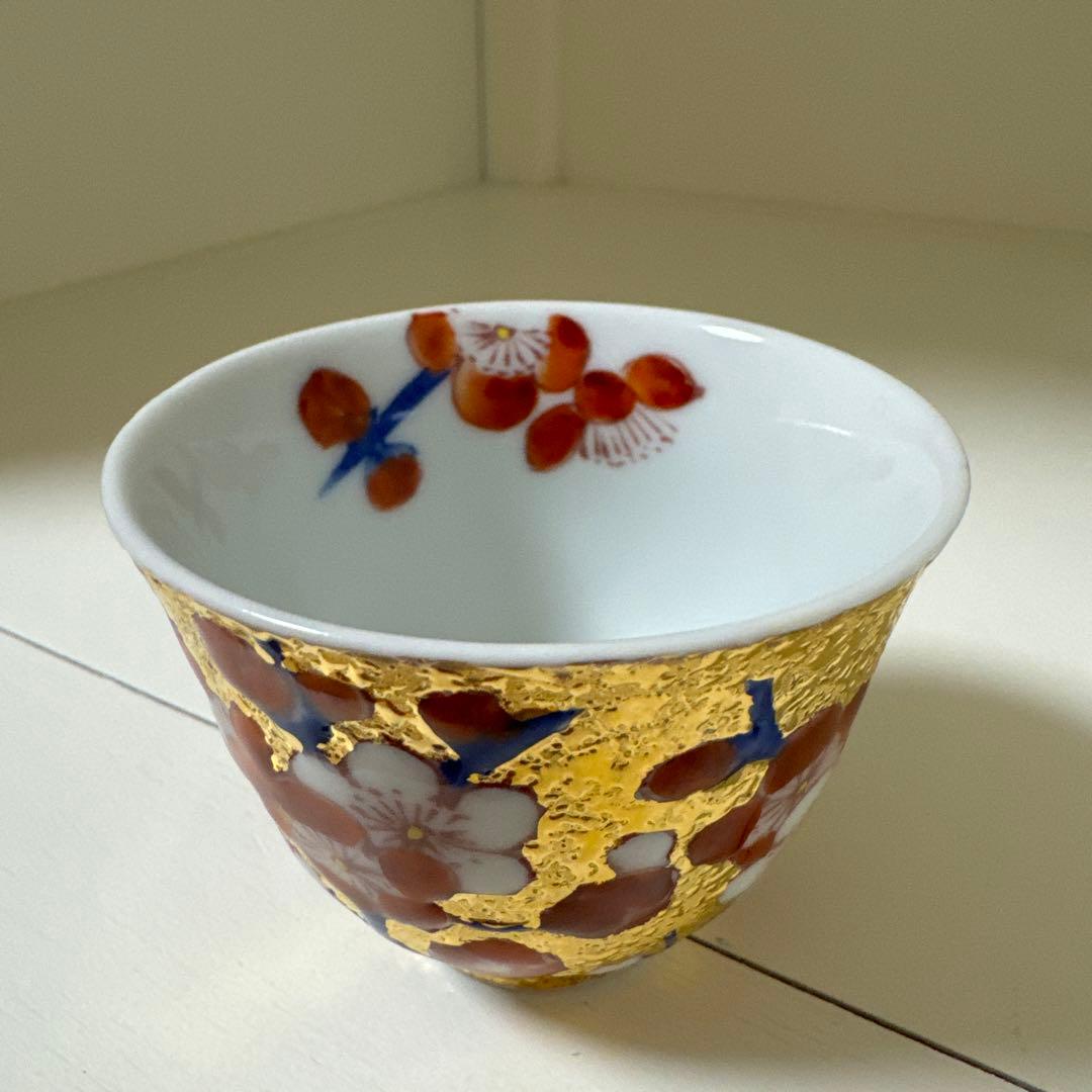 金箔装飾の茶碗