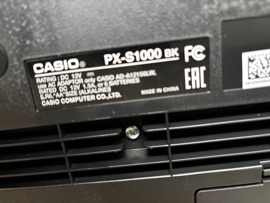 CASIO Privia PX-S1000 電子ピアノ ブラック