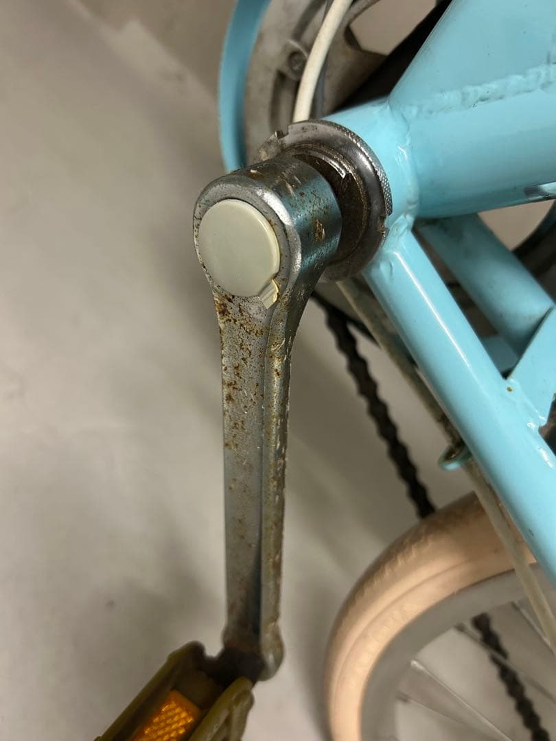 子供用自転車 水色 cafe croissant 24 札幌市　引き渡し