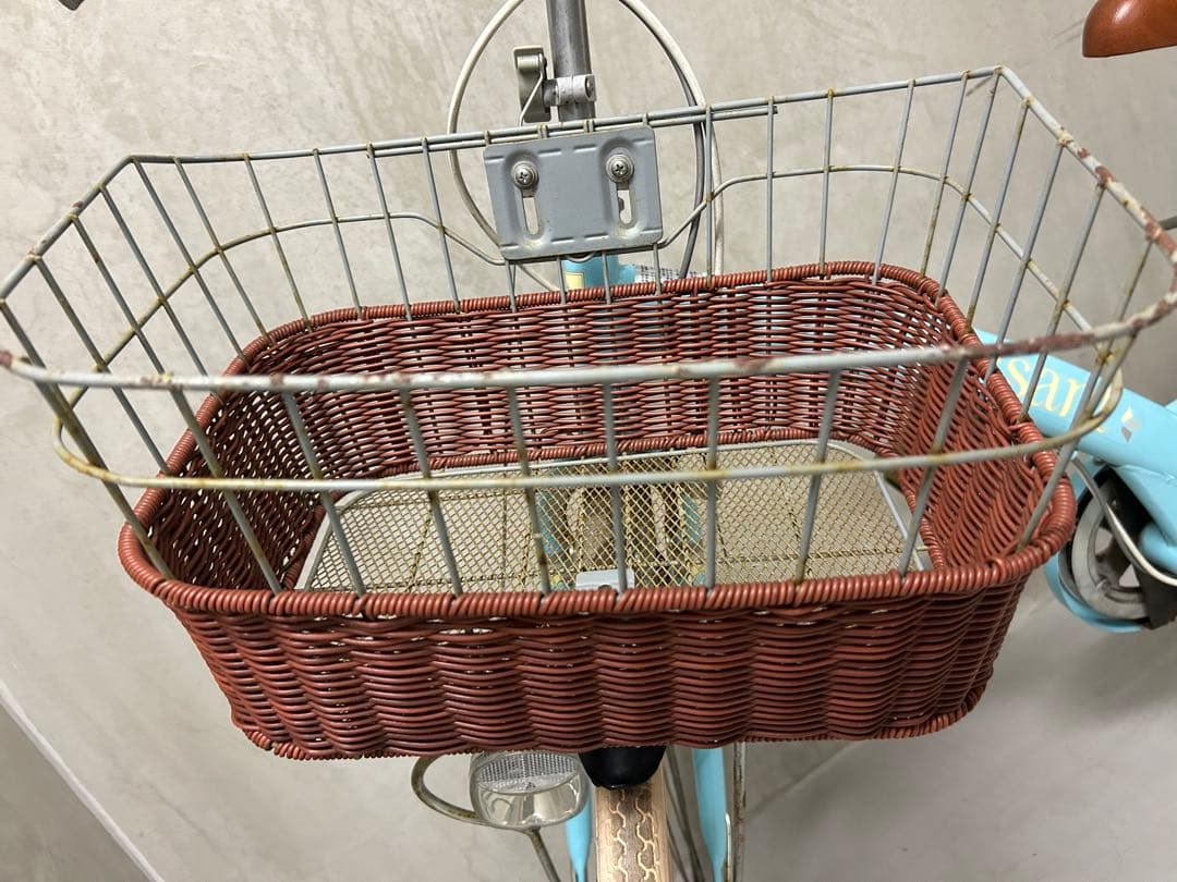 子供用自転車 水色 cafe croissant 24 札幌市　引き渡し