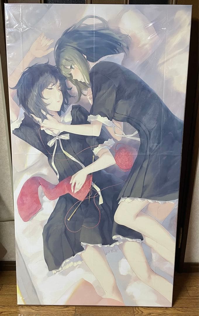 Innocent Grey Flowers ジークレ 版画「赤いマフラー」