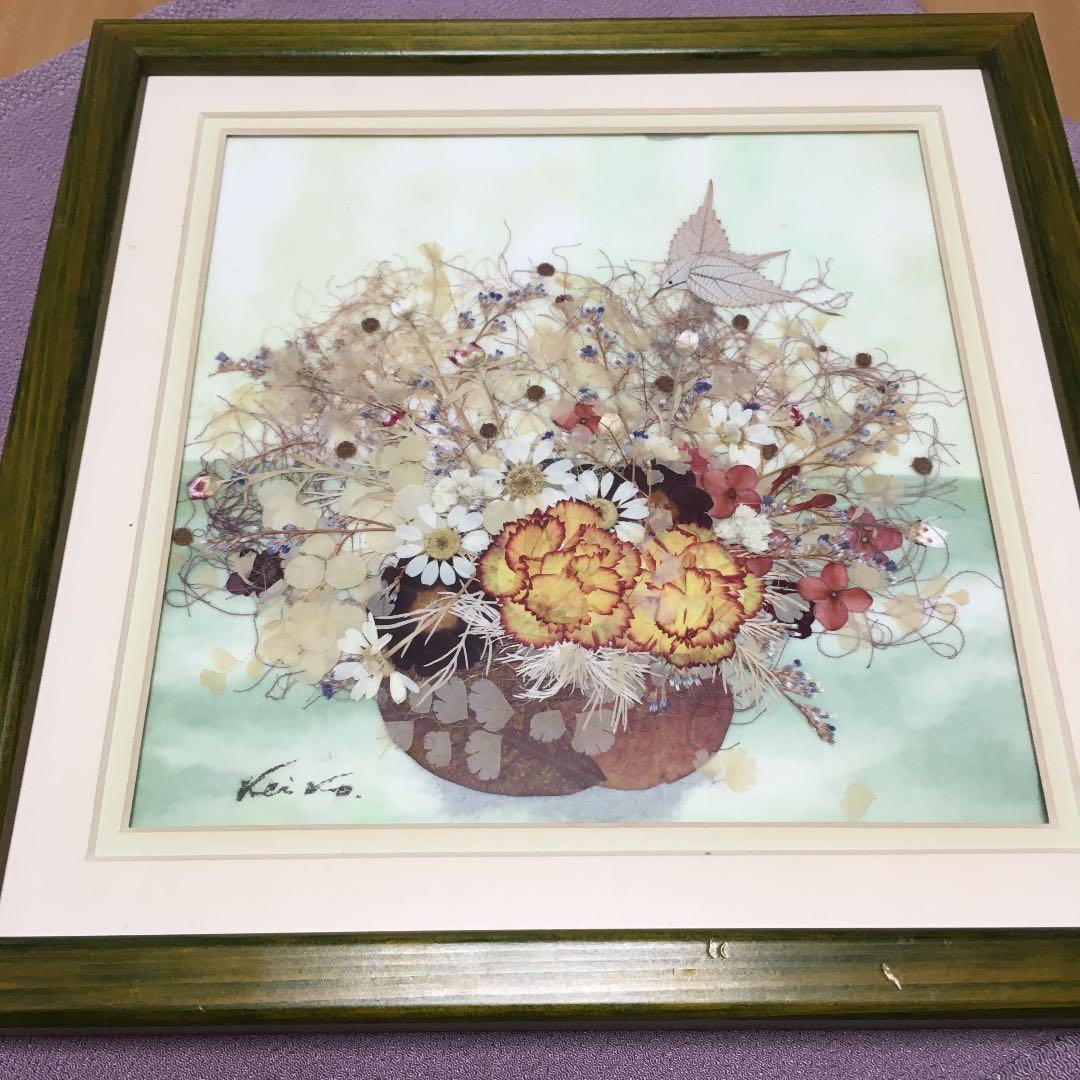 0472 押し花額 田中恵子 作