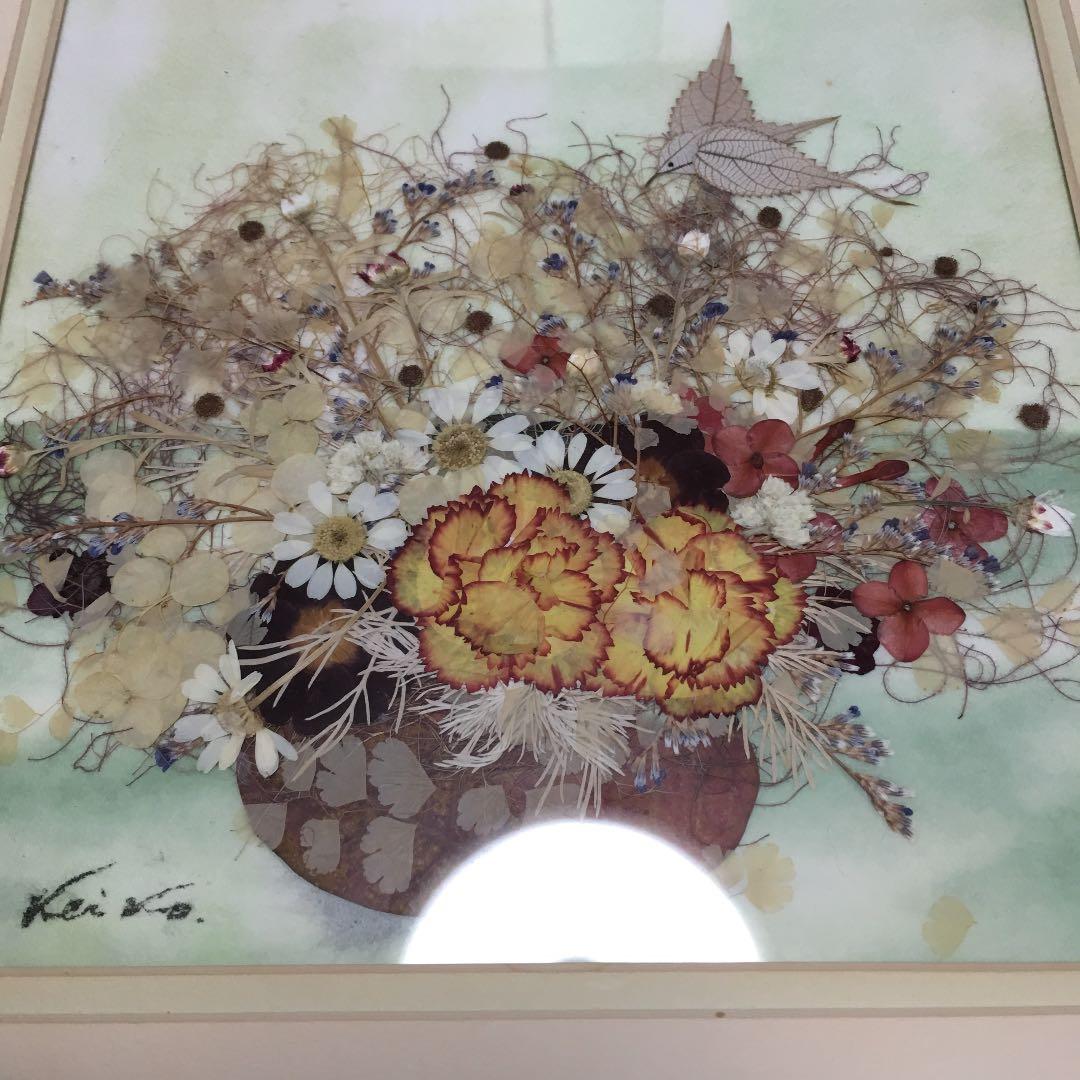 0472 押し花額 田中恵子 作