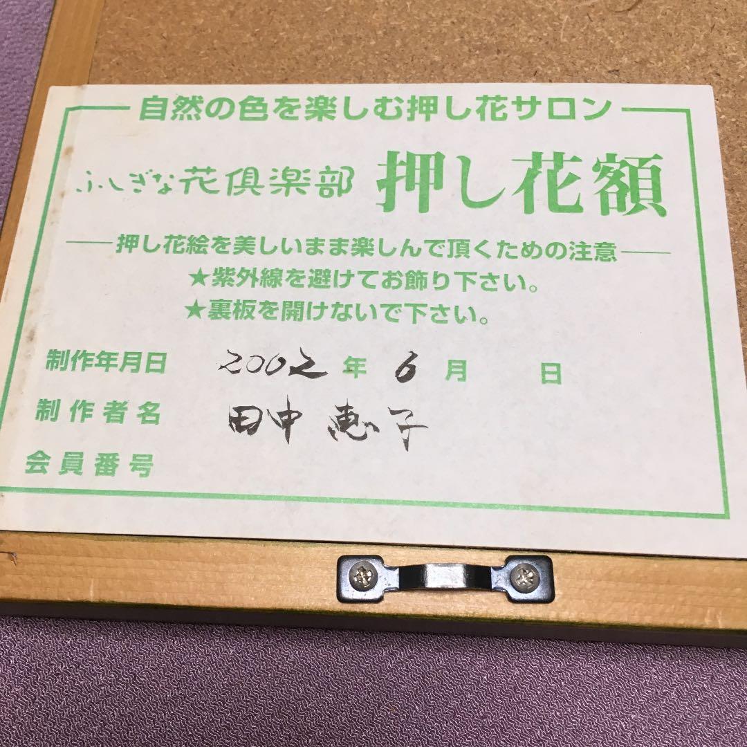 0472 押し花額 田中恵子 作